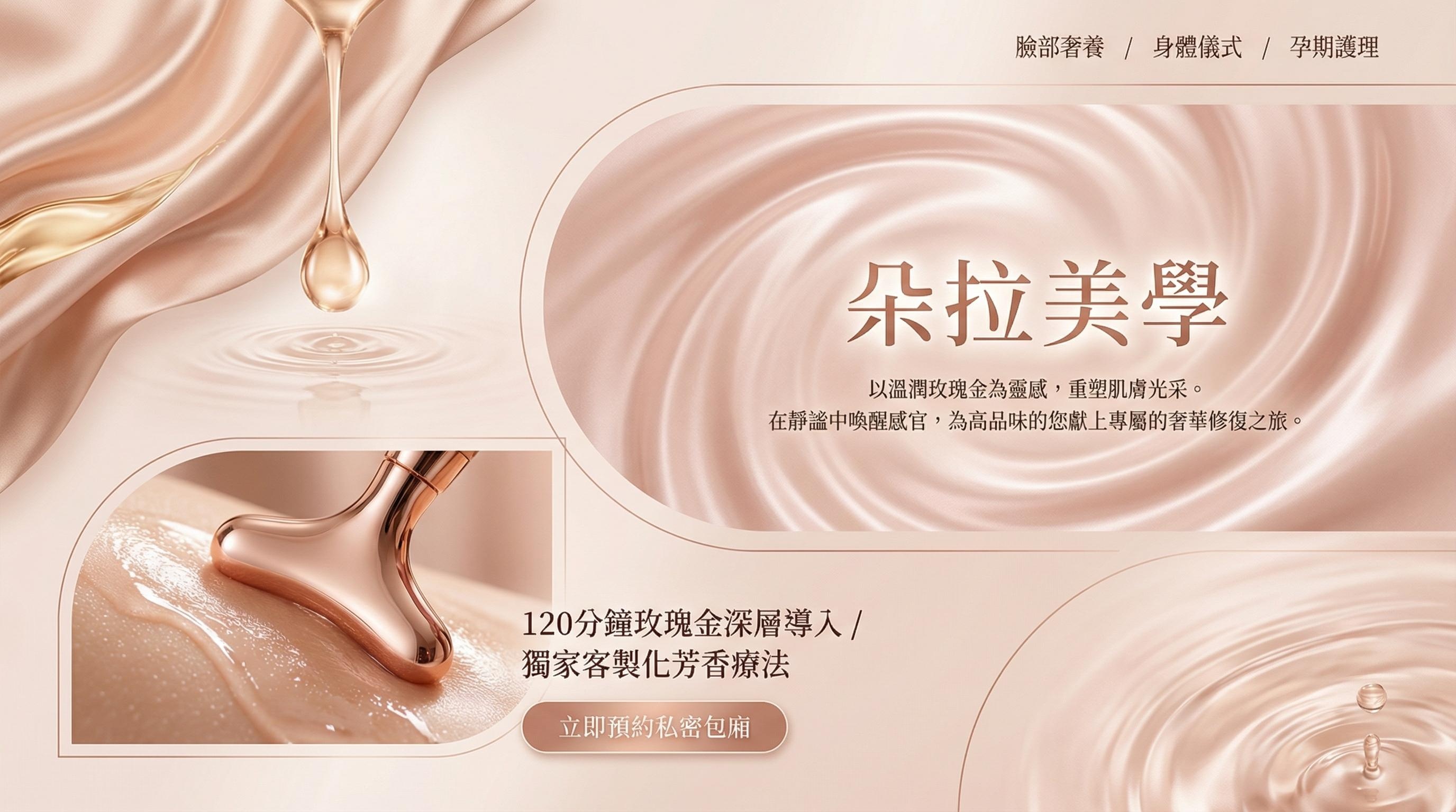 朵拉美學品牌視覺升級案例 — 高端美容SPA品牌識別與社群經營成果